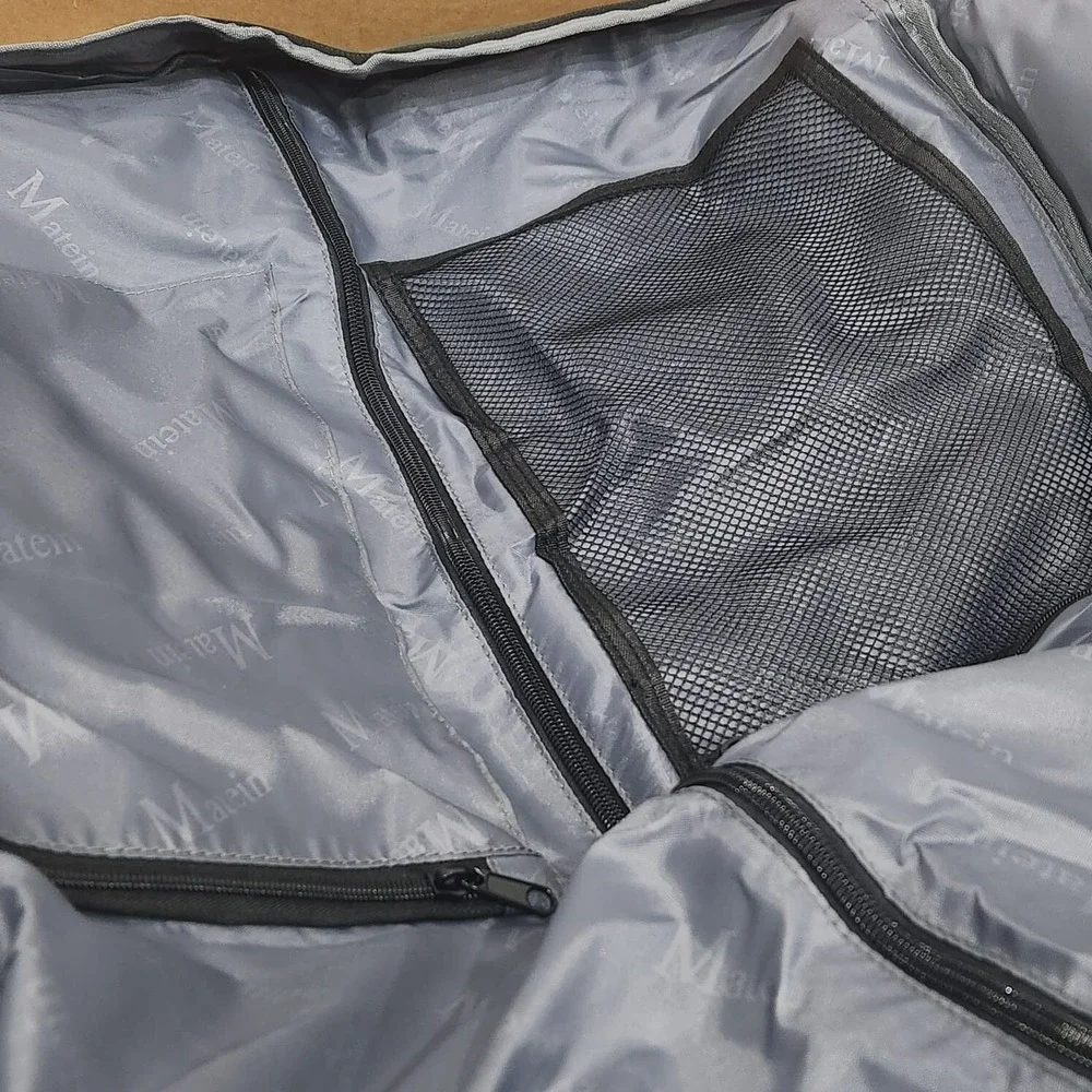 MATEIN Foldable Carry On Large Double Layer Suit‎ Bag Shoulder Strap GREEN